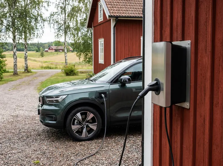 Laddbox monterad på köpet